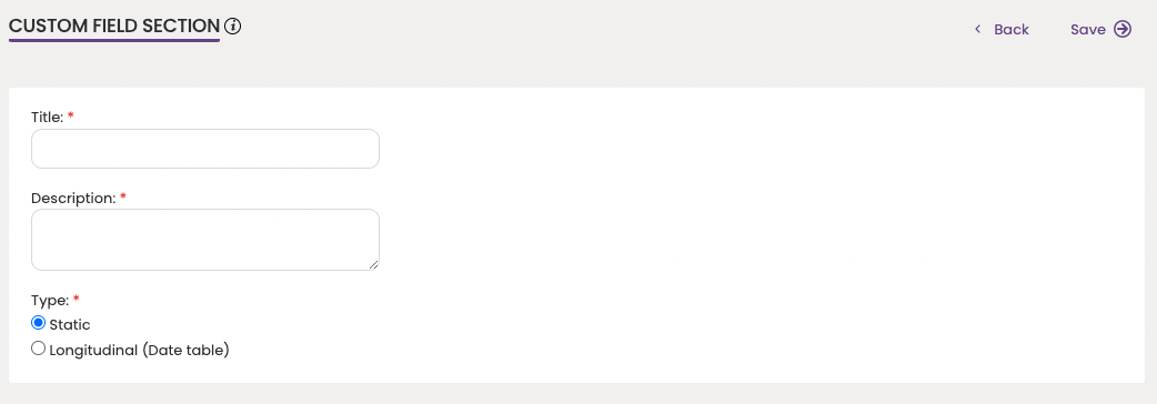Custom Fields Tabs and Sections - Healthentia