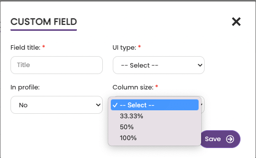 Custom Fields Tabs and Sections - Healthentia